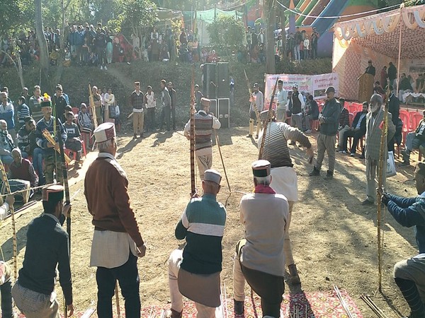 Villagers hold festival to preserve traditional sport of arrow and bow in Shimla (Photo/ANI)