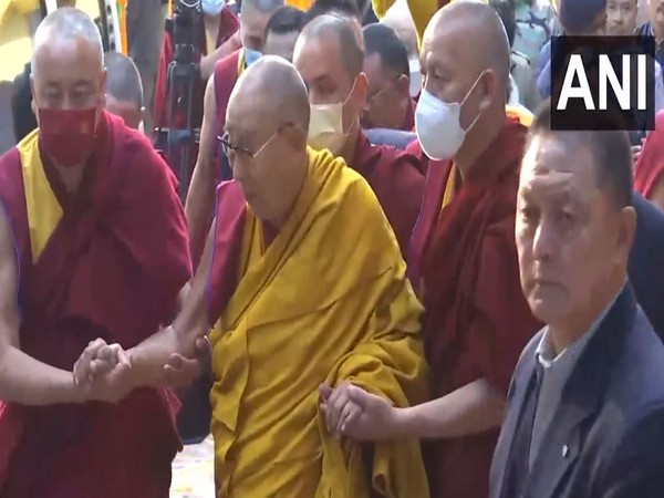 Dalai Lama arrives at Siliguri's Sed-Gyued Monastery (Photo/ANI)