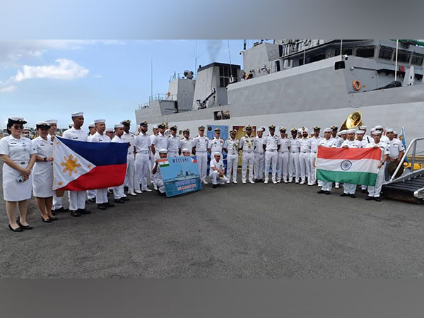 INS Kadmatt at Manila port (Photo/ANI)