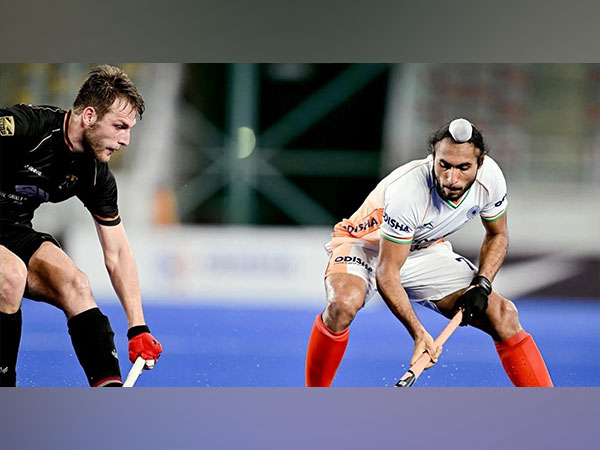 Indian and Germany players in action (Photo: Hockey India)