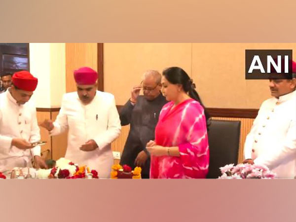Diya Kumari takes charge as Rajasthan Deputy CM (Photo/ANI)
