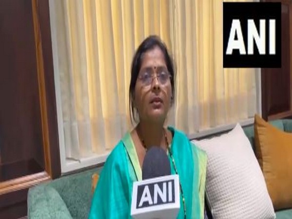 Uddhav Thackeray faction leader Sudhakar Badgujar's wife (Photo/ANI)