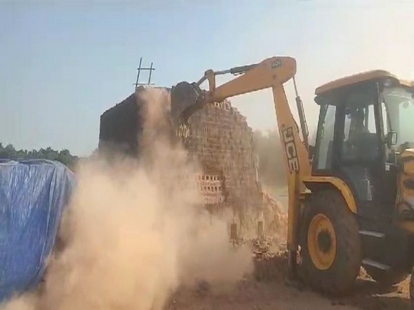 Authorities conduct eviction drives against illegal brick kilns in Assam's Goalpara (Photo/ANI)