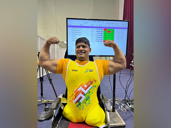 Odisha powerlifter Gadadhar Sahu. (Photo- SAI/MYAS)
