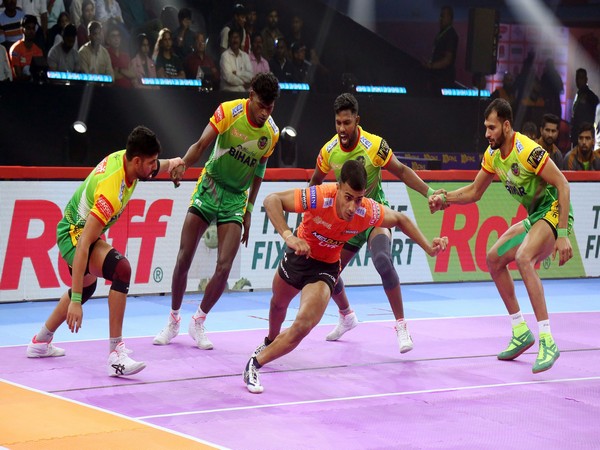 U Mumba's Amirmohammad Zafardanesh in action during Pro Kabaddi League season 10 (Image: U Mumba/PKL)