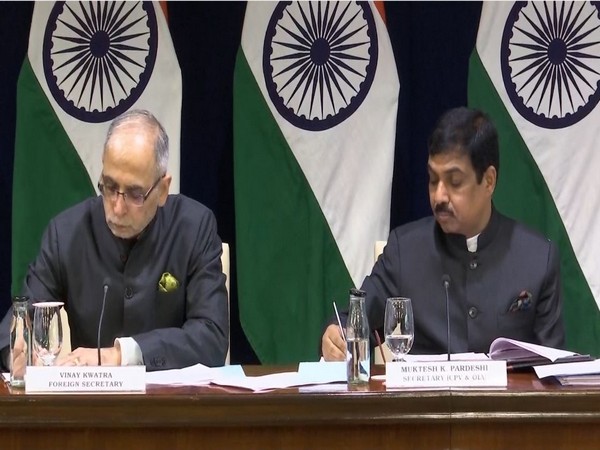 MEA's special briefing by Foreign Secretary on the State Visit of Sultan of Oman to India (Photo/ANI)