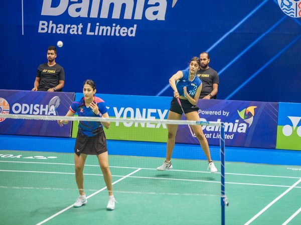 Ashwini Ponnappa and Tanisha Crasto in action during Odisha Masters 2023 (Image: Odisha Masters)