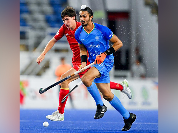 Indian hockey team in action during FIH Hockey Junior World Cup 2023 (Image: Hockey India)