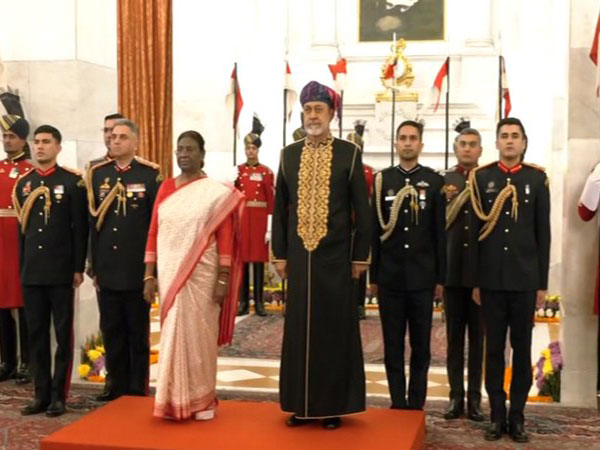 President Droupadi Murmu, Oman Sultan Haitham Bin Tarik (Photo/ANI)