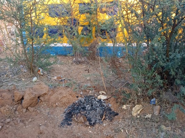 Burnt phone parts recovered in Rajasthan. (Photo/ANI)