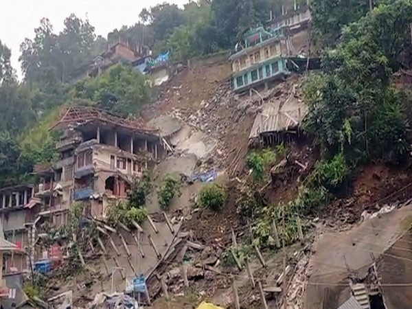 An image showing collapsed buildings due to landslides in Kullu in Himachal Pradesh earlier this year (File Photo)