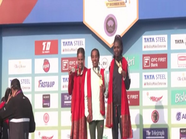 Women's 25K 2023 marathon winners. (Picture: ANI)