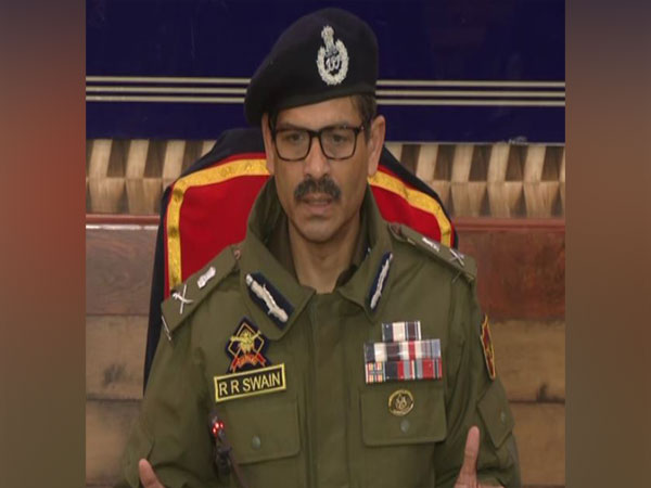 JK Director General of Police RR Swain (Photo/ANI)