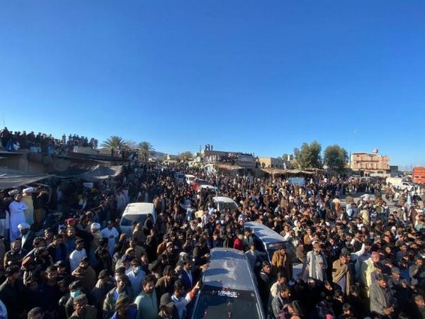 Long March against `Baloch genocide’ reaches Kohlu. (Photo: ANI)