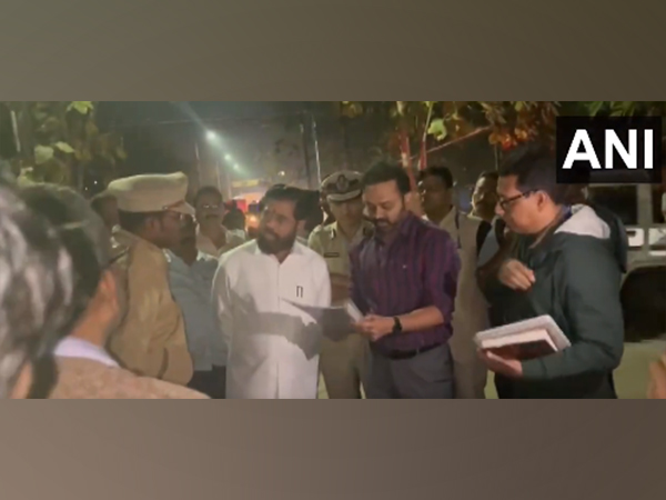Maharashtra CM Eknath Shinde visited the site of the explosion at Solar Industries (Photo/ANI)