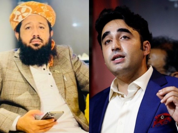 Secretary General of JUI-F Rashid Mahmood Soomro (left) and Bilawal Bhutto Zardari