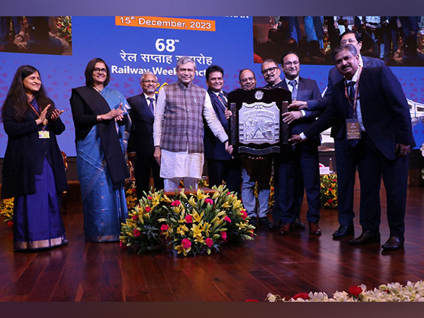 Northeast Frontier Railway bags safety shield in 68th Railway Week Awards (Image/ANI)