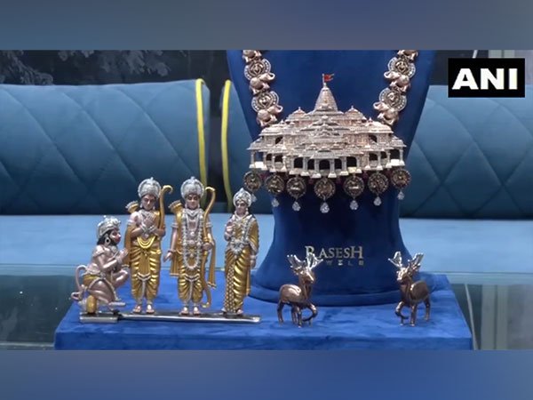 Necklace on theme of Ram temple (Photo/ANI)