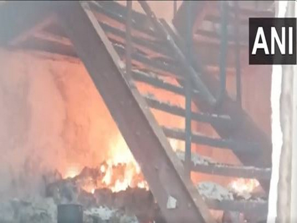 Fire breaks out in a paper mill located in Ranihati, (Photo/ANI)