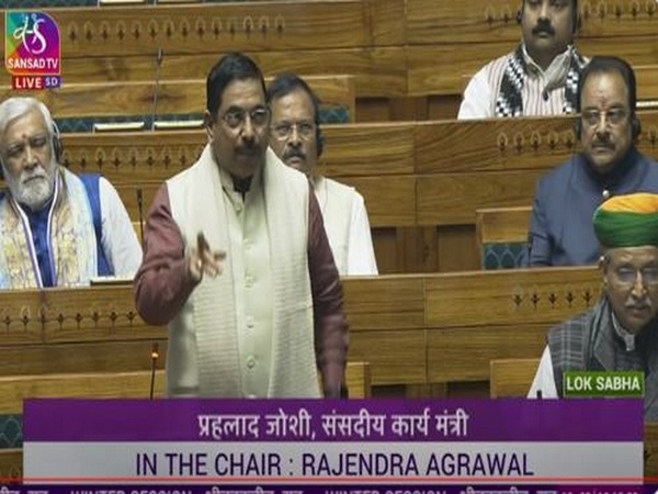 Parliamentary Affairs Minister Pralhad Joshi (Photo/Sansad/TV))