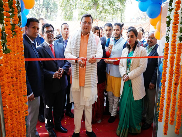 Uttarakhand CM Dhami inaugurates canteen established by GMVN in Secretariat (Photo/ANI)