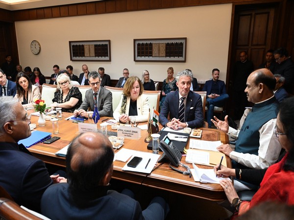 Lok Sabha Speaker Om Birla meets delegation from the Security and Defence Committee of the European Parliament (Image Credit: X/@ombirlakota)
