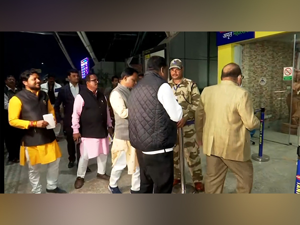 Odisha BJP MLAs on their way to Delhi (Photo/ANI)