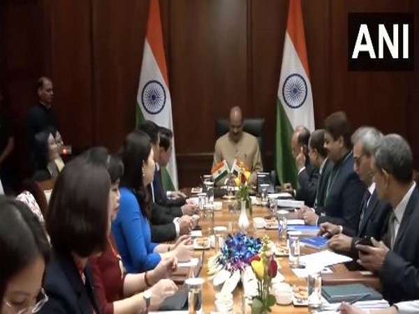 Lok Sabha Speaker Om Birla meets Vietnam-India Parliamentary Friendship Group (Photo/ANI)
