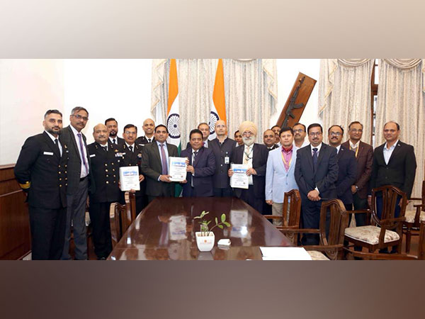 Contract signed between Defence Ministry, Mazagon Dockyard Shipbuilders Ltd (Photo/ANI)