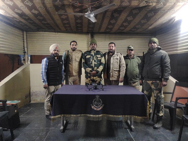 BSF and Punjab Police recover drone in Roranwala Khurd Village (Photo/ANI)