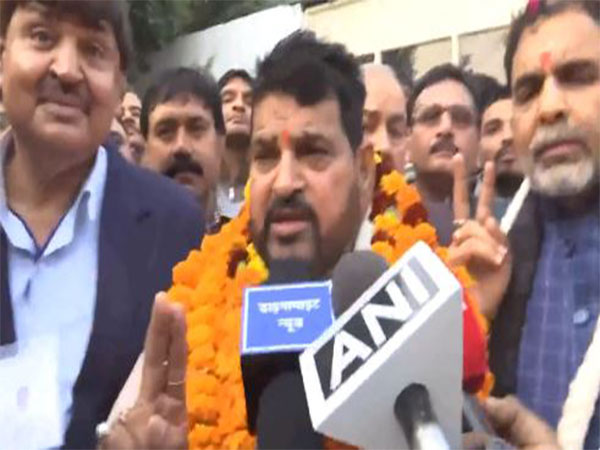 Brij Bhushan Singh, the former president of WFI. (Photo- ANI)