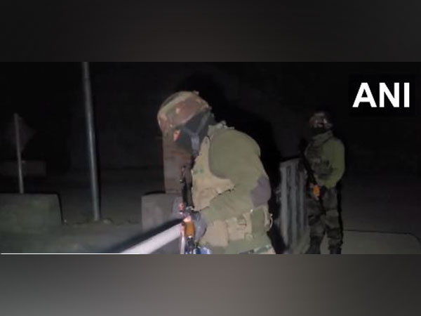 Security heightened on a highway in Jammu and Kashmir. (Photo/ANI)