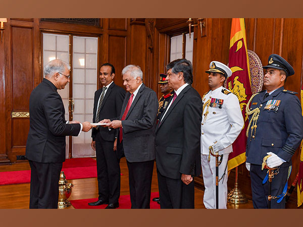 Indian envoy Santosh Jha with Sri Lankan President (Photo/X @IndiainSL)