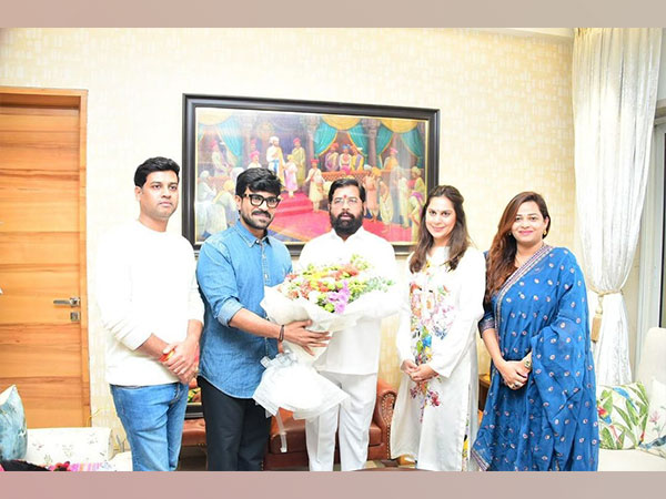 Ram Charan, CM Eknath Shinde, Upasana Konidela (Image source: Instagram)