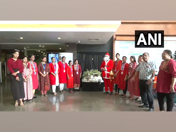 Manipal Hospital staff celebrate Christmas in Panaji district (Image/ANI)