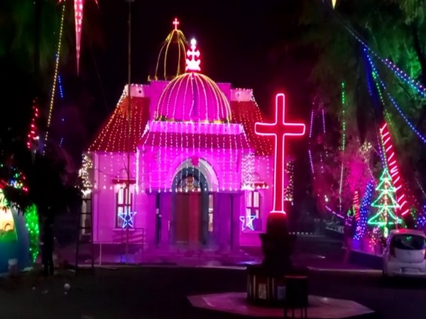 Churches in Ujjain decorated for Christmas (Image source: ANI) 