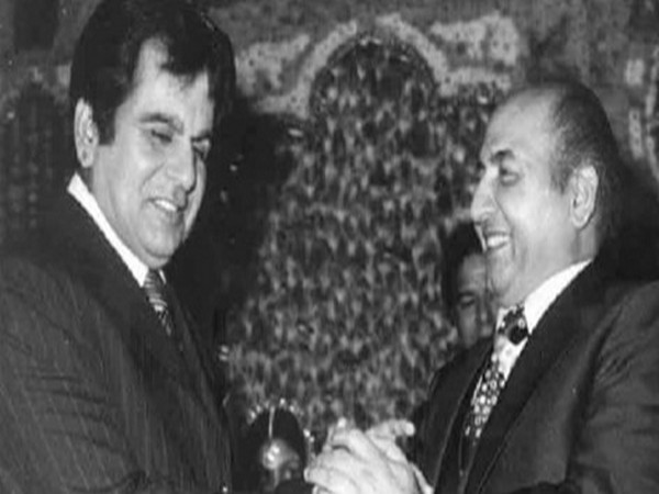 Dilip Kumar with Mohammed Rafi (Image source: Instagram) 