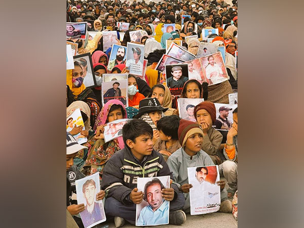 Visual from the Baloch protests in Islamabad (Image Credit: X/@MahrangBaloch_)