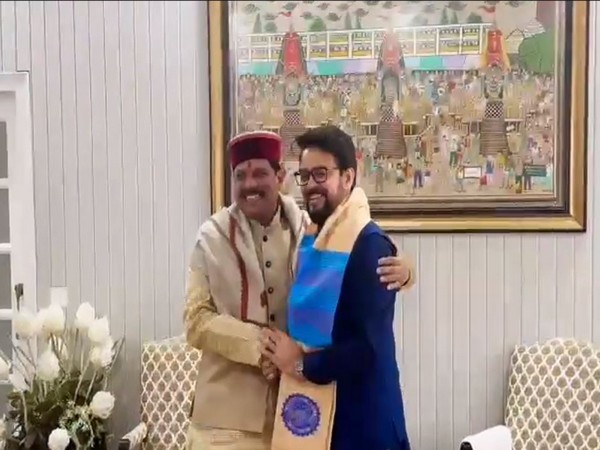 Mohan Yadav and Anurag Thakur (Photo: ANI)