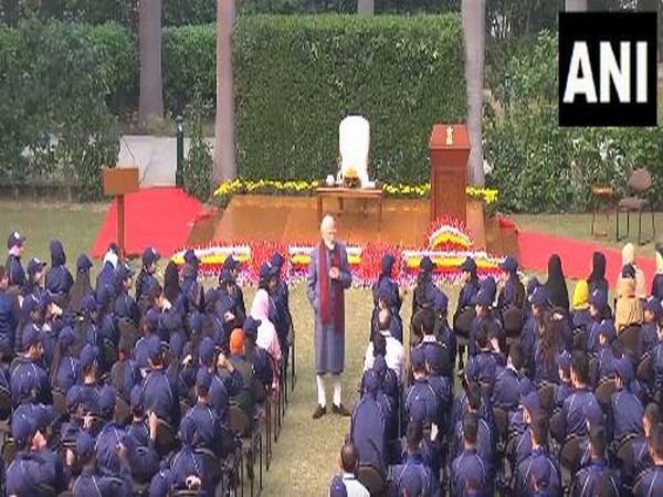 Prime Minister Narendra Modi on Sunday interacted with 250 students from Jammu and Kashmir (Photo/ANI)