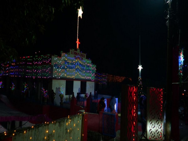 Christmas celebrations at Union Church in Udhampur. (Photo/ANI)