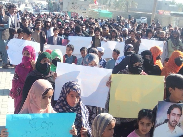 Visuals from Baloch protests in Panjgur (Photo: X @BYCKech)