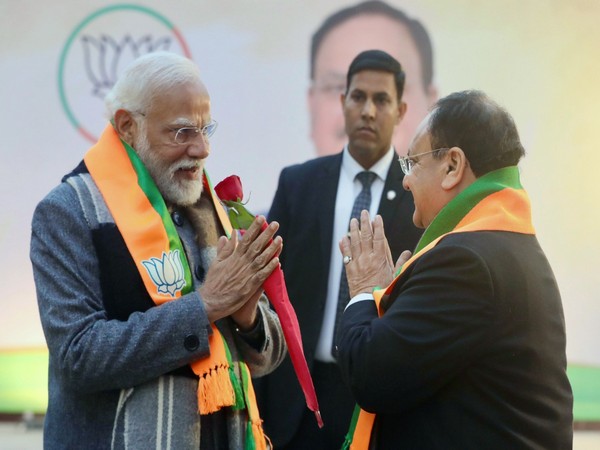 Prime Minister Narendra Modi and BJP president JP Nadda (Photo/ANI)