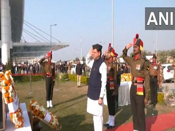 Uttarakhand CM pays tribute to soldiers killed in Rajouri terror attack (Photo/ANI)