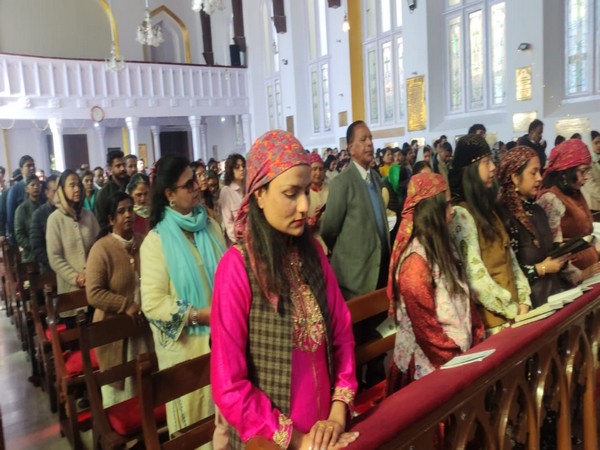 Traditional folk dance organised to celebrate Christmas in Shimla  (Photo/ANI)