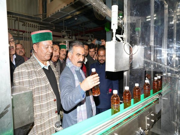 CM Sukhu inaugurates Rs 100.42 crore fruit processing plant in Shimla (Image/ANI)