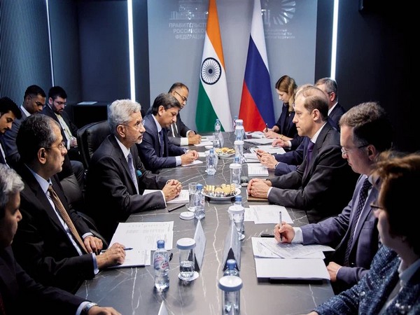 Jaishankar with Russia's Deputy PM Denis Manturov (Photo/X @DrSJaishankar)