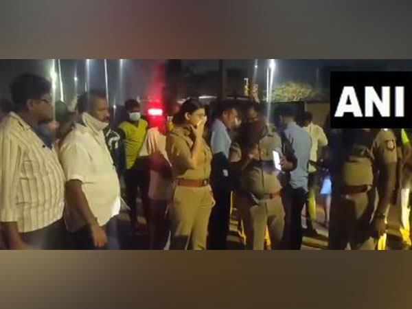 Police teams present at the spot where gas leak was detected. (Photo/ANI)