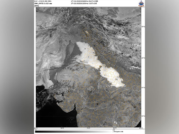 Satellite imagery of fog released by IMD (Photo/X @Indiametdept)  
