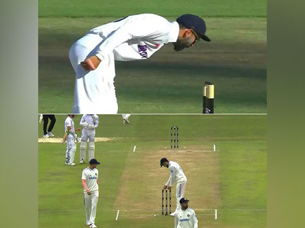 Virat Kohli switching bails. (Picture: Rajasthan Royals/Twitter)